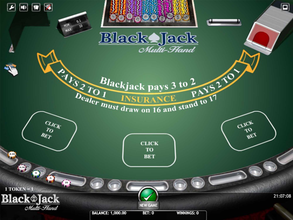 simulator blackjack auto play hands