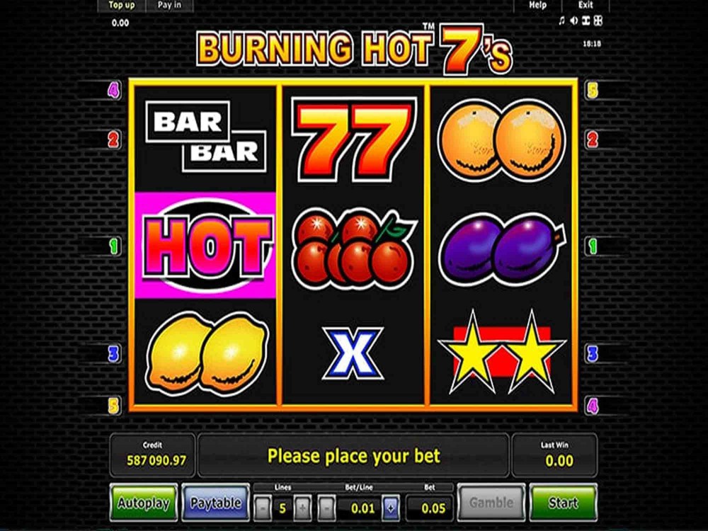 5 burning hot slot machines