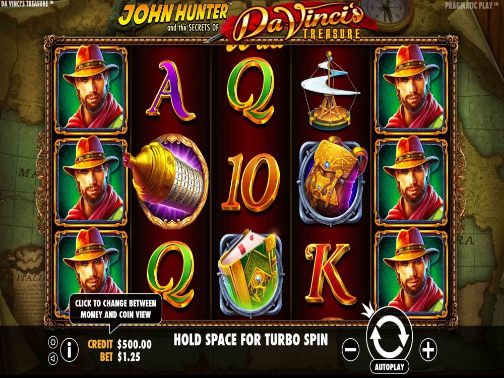 John Hunter & The secrets of Da Vinci's Treasure by Pragmatic Play ...