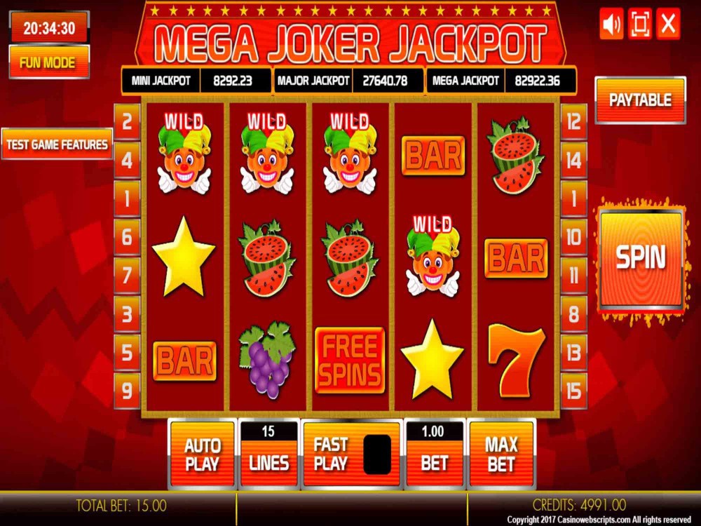 Mega joker slot machine