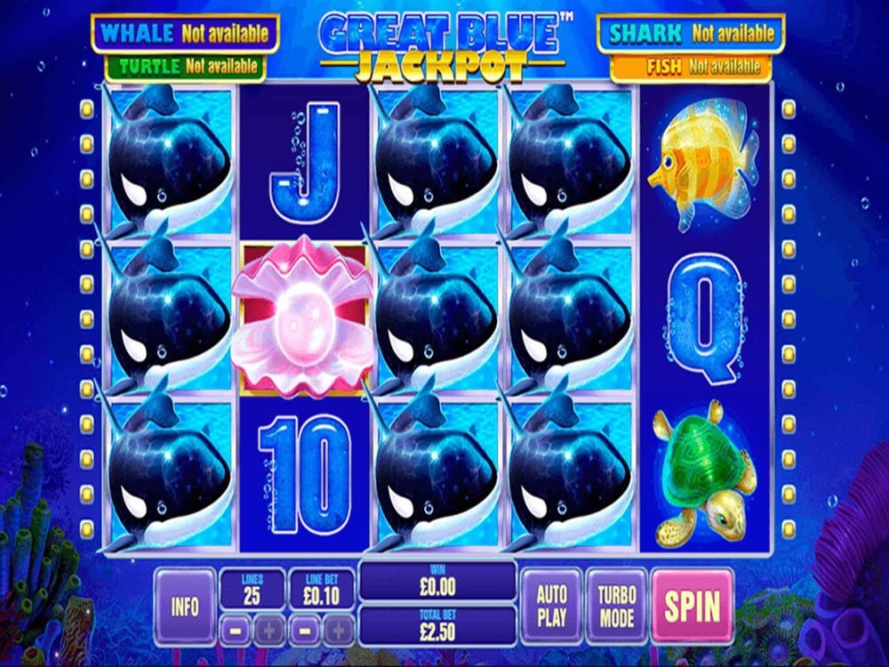 Great Blue Jackpot by Playtech - GamblersPick