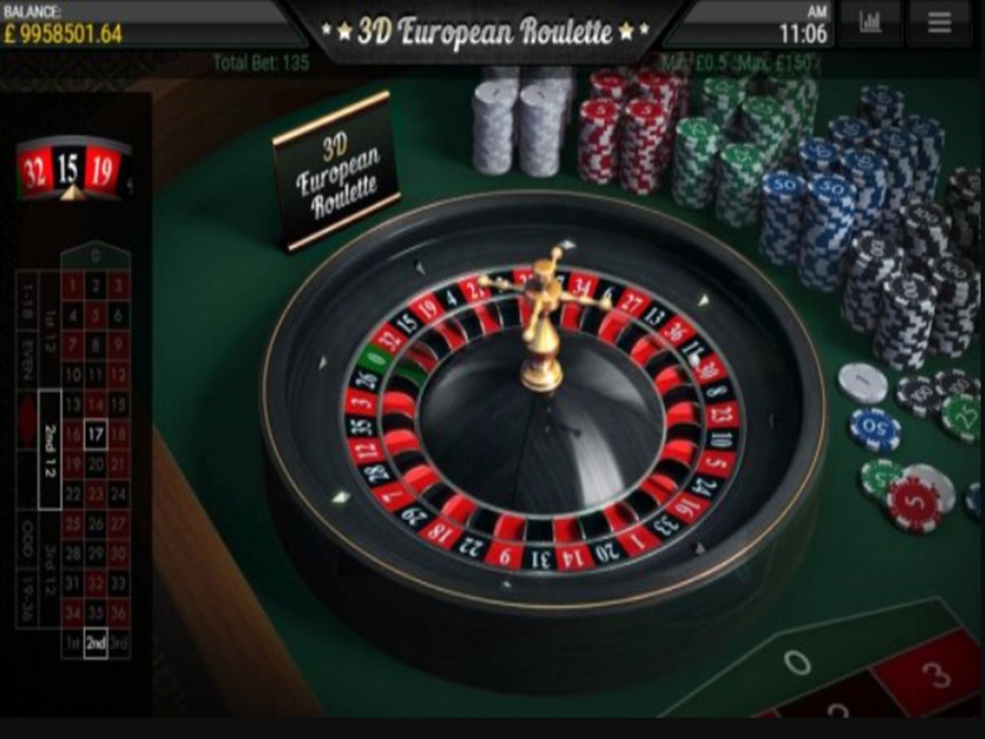 3D European Roulette By Iron Dog Studio - GamblersPick