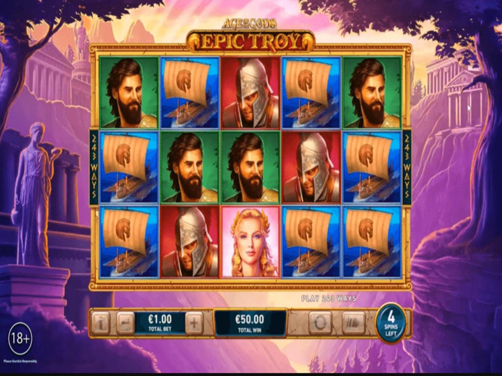 Age of the Gods: Epic Troy Slot by Playtech - Play For Free & Real