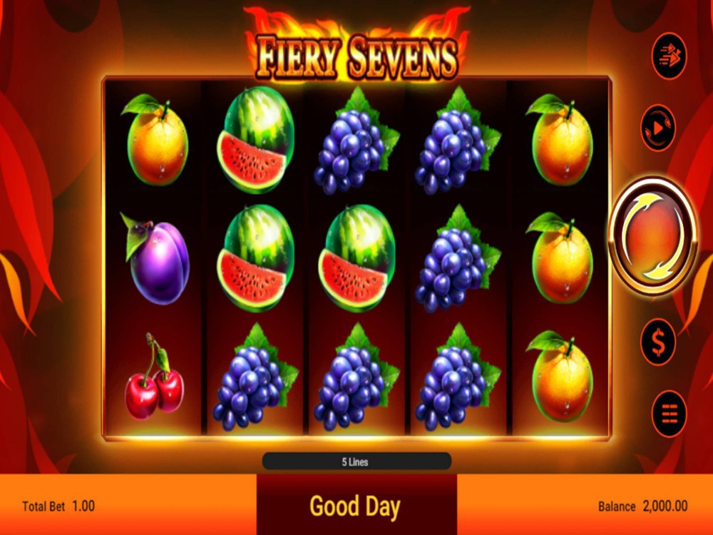 Fiery Sevens - Spadegaming Games catalogue