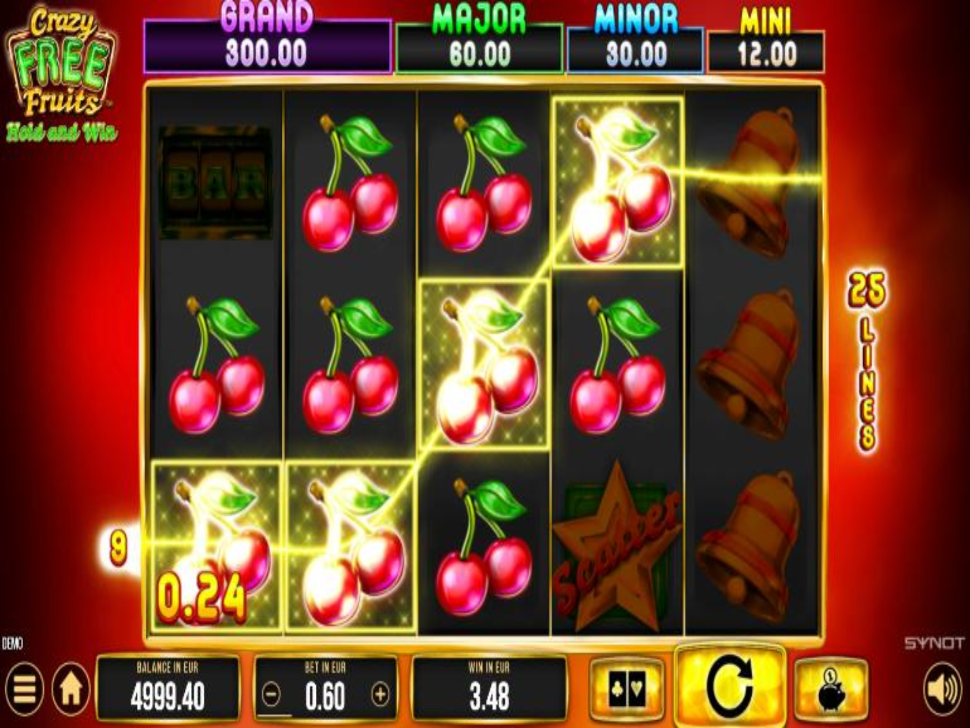 Crazy Free Fruits Slot by Synot Games - GamblersPick