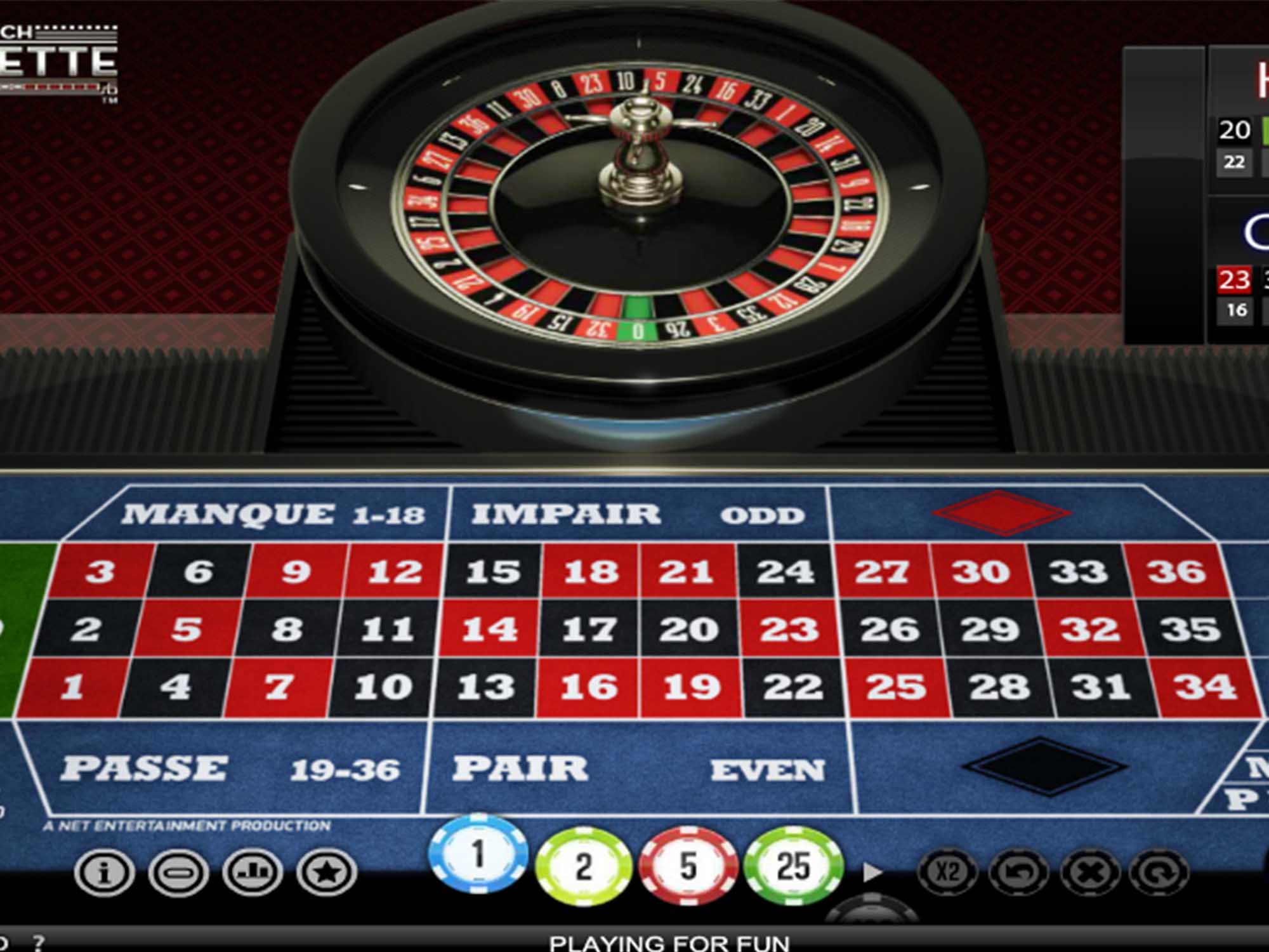 French Roulette Game