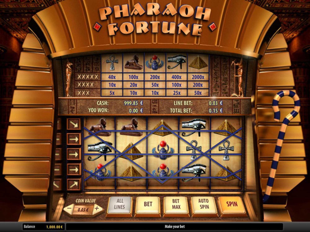 pharaoh fortune slot machine free