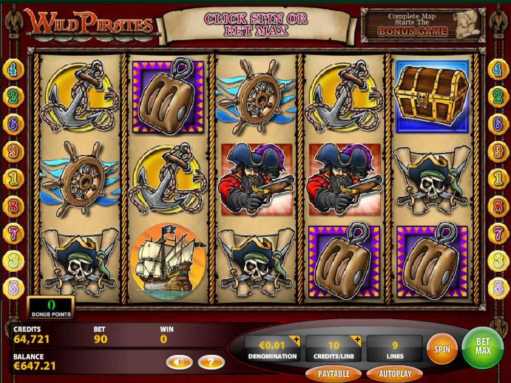 wild pirates slot machine