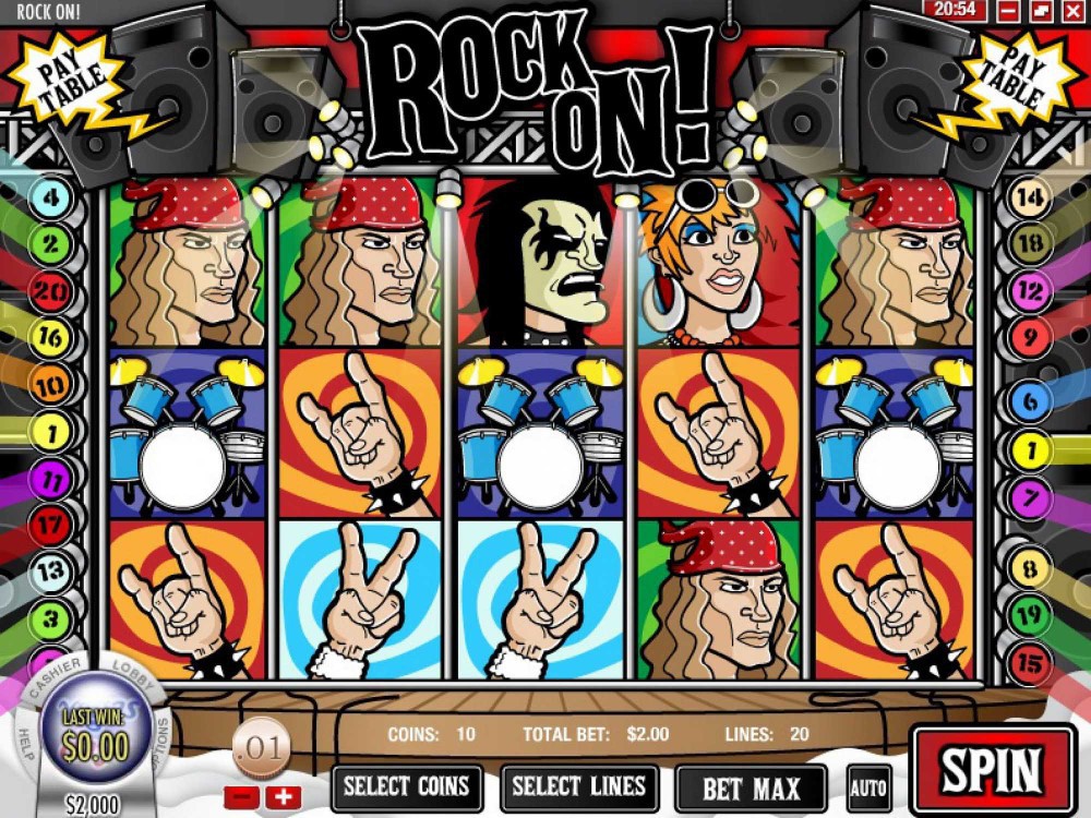 free rock and roll slots